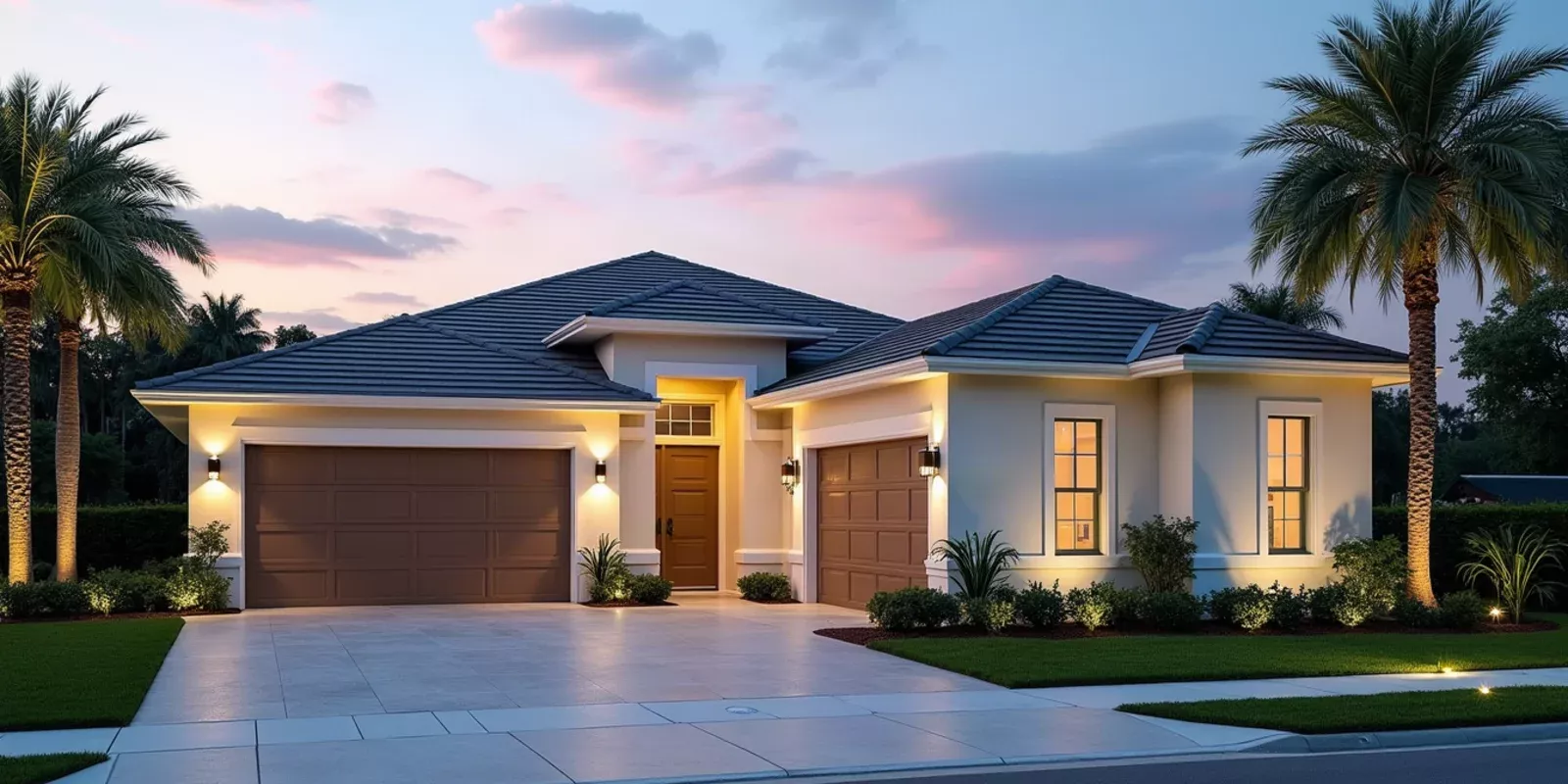 Vivienda unifamiliar residencial en un barrio de Miami-Dade, Florida